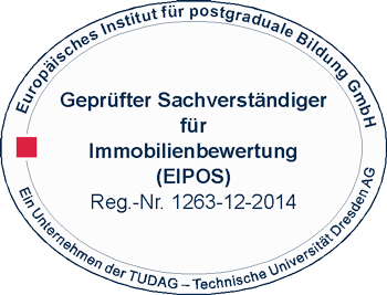 Logo Eipos Zertifizierung geprüfter Gutachter für Immobilienbewertung